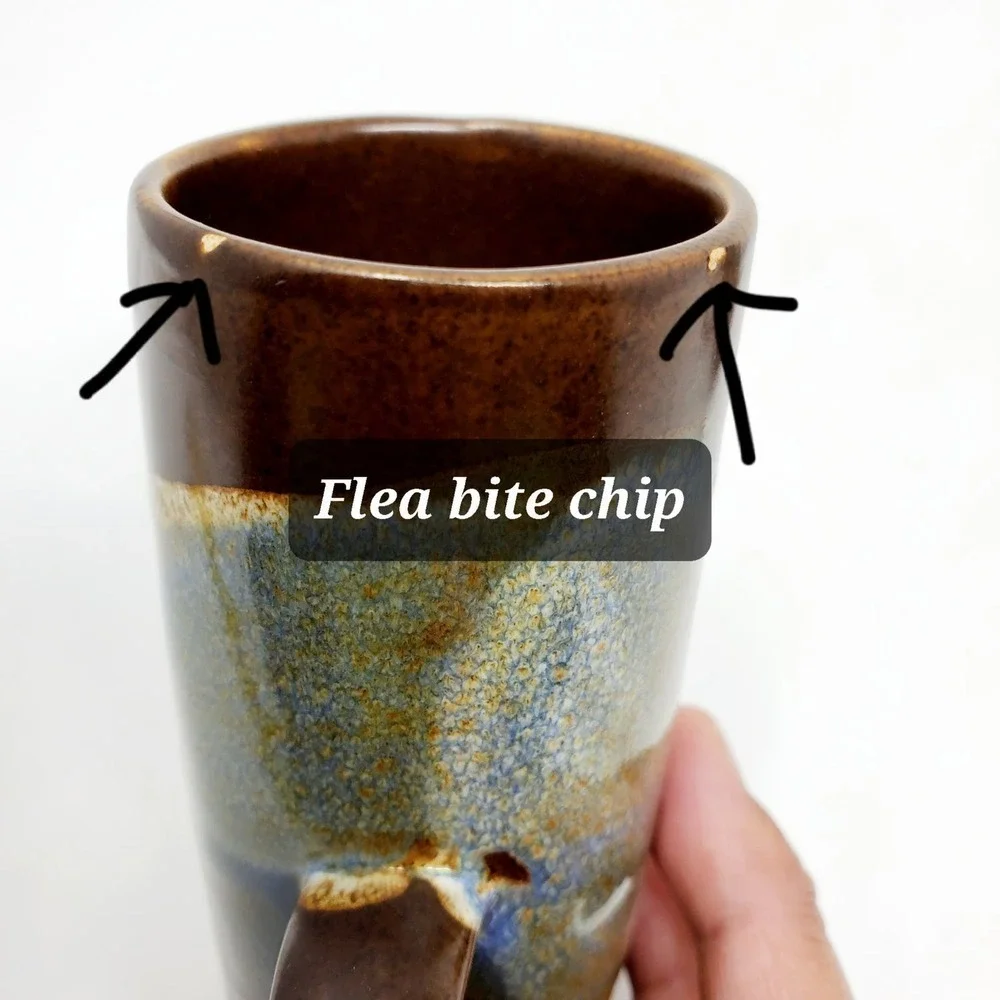 Caffe D'Vita Stoneware Vintage Glazed Expresso Mug Set of 2 Drinkware
